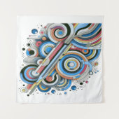 Alle T - Shirt der Farbreihenbogenpalette Wandteppich (Vorderseite (Horizontal))