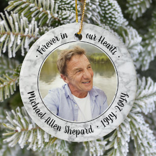 Alle Text-2-Foto-Memorial Elegante Imitate Marmor Keramik Ornament