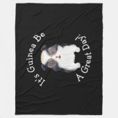 ALLE TEXT ändern - Guinea Pig wird ein großer Tag Fleecedecke (Vorderseite)