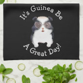 ALLE TEXT ändern - Guinea Pig wird ein großer Tag Geschirrtuch (Gefaltet)
