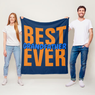 ALLE Text BEST Großvater Wortname JE ändern Fleecedecke