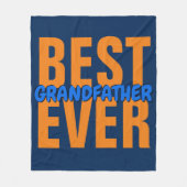 ALLE Text BEST Großvater Wortname JE ändern Fleecedecke (Vorderseite)