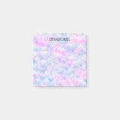 Alle Text-farbigen Ästhetik-Schaumwolken Post-it Klebezettel (Vorderseite)