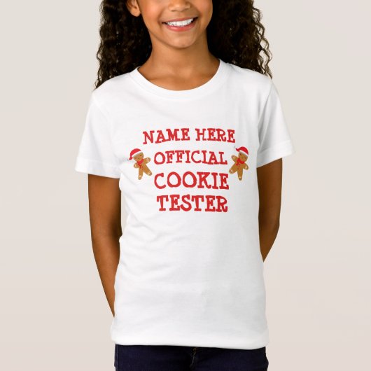 ALLE TEXT hinzufügen Name Offiziell Cookie Tester T-Shirt (Vorderseite)