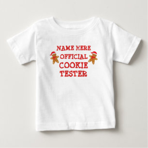 ALLE TEXT hinzufügen Name Offizielles Cookie Test Baby T-shirt