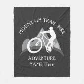 Alle Text-Mountainbike-Fahrradgrays bearbeiten hin Fleecedecke (Vorderseite)