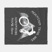 Alle Text-Mountainbike-Fahrradgrays bearbeiten hin Fleecedecke (Vorderseite (Horizontal))