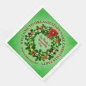 ALLE Text-Organisation Weihnachten ändern Serviette (Ecke)