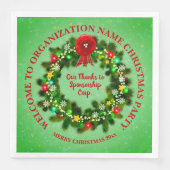 ALLE Text-Organisation Weihnachten ändern Serviette (Vorderseite)