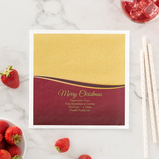 ALLE Text-Organisation Weihnachten ändern Serviette (Beispiel)