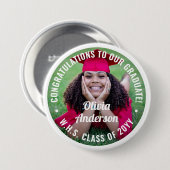 Alle Texte Abschluss Foto Herzlichen Glückwunsch M Button (Vorne & Hinten)