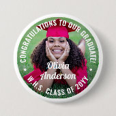 Alle Texte Abschluss Foto Herzlichen Glückwunsch M Button (Vorderseite)