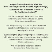 ALLE Texte ändern Nonnas Nona Grandma Baby Strampler