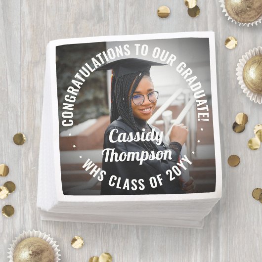 Alle Texte Modernes Foto Einfach Eleganter Abschlu Serviette