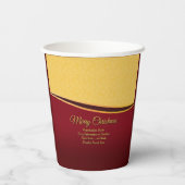 ALLE Textorganisation ändern 20xx Weihnachtszeit P Pappbecher (Rückseite)