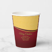 ALLE Textorganisation ändern 20xx Weihnachtszeit P Pappbecher (Vorderseite)