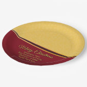 ALLE Textorganisation ändern 20xx Weihnachtszeit P Pappteller (Schrägansicht)