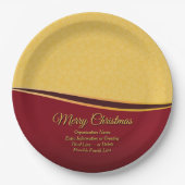 ALLE Textorganisation ändern 20xx Weihnachtszeit P Pappteller (Vorderseite)