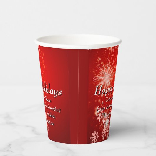 ALLE Textorganisation Weihnachten 20xx Party änder Pappbecher (Rechts)