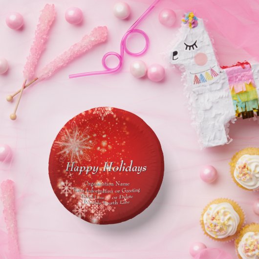 ALLE Textorganisation Weihnachten 20xx Party änder Pappteller (Party)