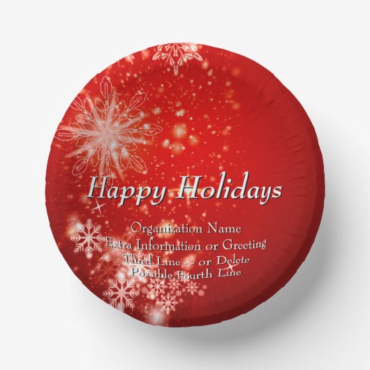 ALLE Textorganisation Weihnachten 20xx Party änder Pappteller (Vorderseite)