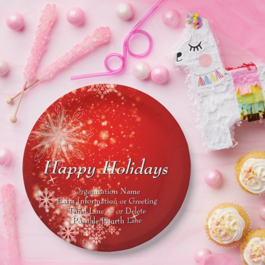 ALLE Textorganisation Weihnachten 20xx Party änder Pappteller (Party)