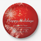 ALLE Textorganisation Weihnachten 20xx Party änder Pappteller (Vorderseite)