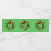 ALLE Textorganisation Weihnachts-Party ändern Wass Wasserflaschenetikett (Einzelnes Label)