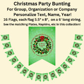 ALLE Textorganisation Weihnachts-Party Bunti änder Wimpelkette