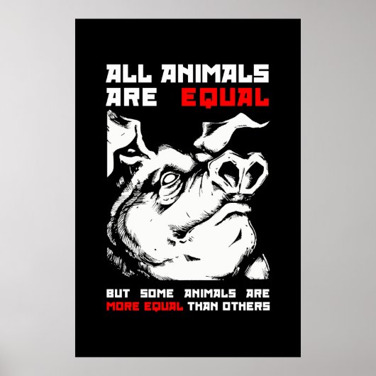 Alle Tiere sind gleich 1 Poster (Vorne)
