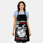 Alle Tiere sind gleich 1 Schürze (Getragen)