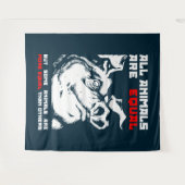 Alle Tiere sind gleich 1 Wandteppich (Vorderseite (Horizontal))