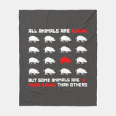 Alle Tiere sind gleich 2 Fleecedecke (Vorderseite)