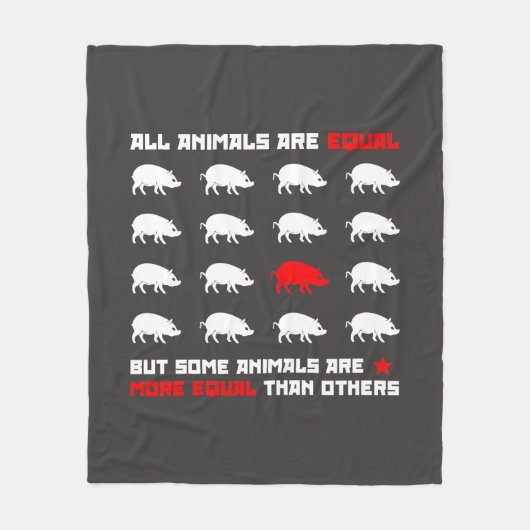 Alle Tiere sind gleich 2 Fleecedecke (Vorderseite)