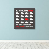 Alle Tiere sind gleich 2 Leinwanddruck (Insitu (Holzboden))