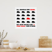 Alle Tiere sind gleich 2 Poster (Küche)