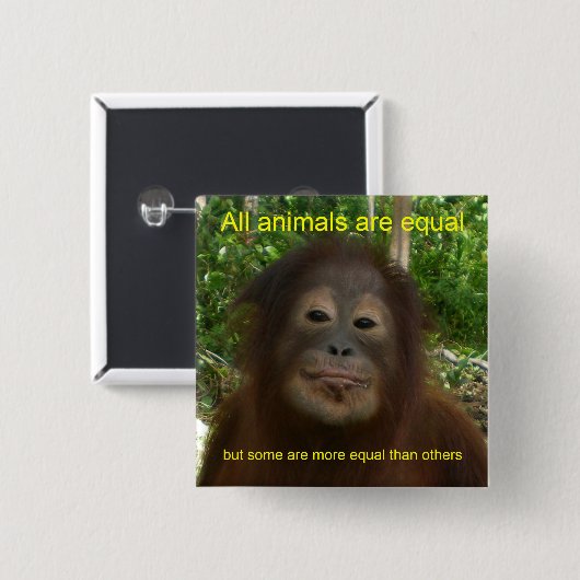 Alle Tiere sind gleich Button (Vorne & Hinten)