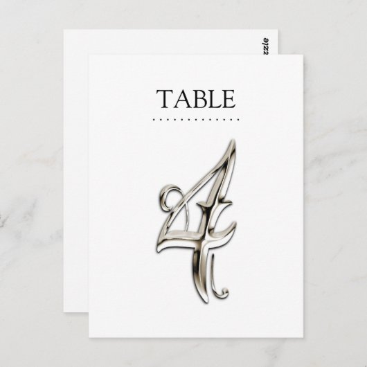 Alle Tischnummern Extravagant (Vorne/Hinten)