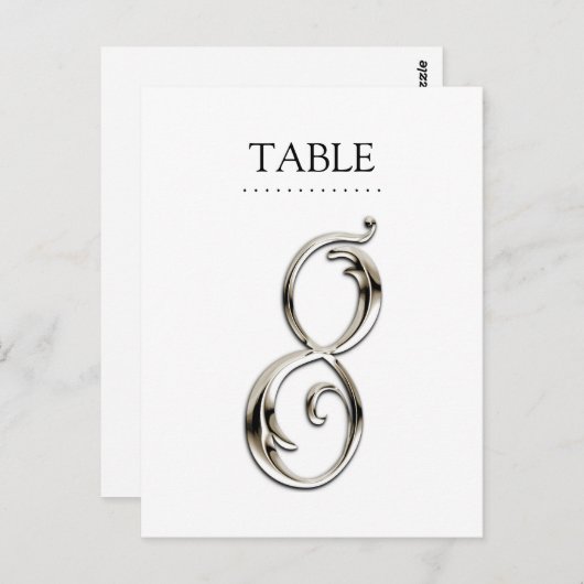 Alle Tischnummern Extravagant (Vorne/Hinten)
