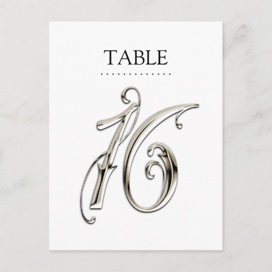 Alle Tischnummern Extravagant (Vorderseite)