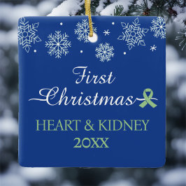 Alle Transplantationen Erste Weihnachtsschneeflock Keramikornament