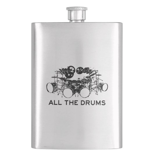 Alle Trommler Flachmann (Vorderseite)