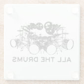 Alle Trommler Glasuntersetzer (Rückseite)