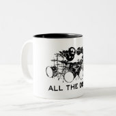 Alle Trommler Zweifarbige Tasse (Vorderseite Links)