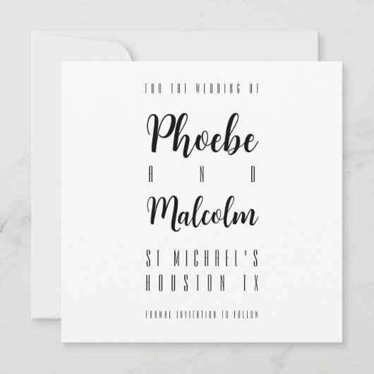 Alle Typ Save the Date Vorlage (Rückseite)