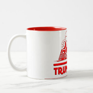 ALLE ÜBER DEM TRUMP-ZUG-MAGA ZWEIFARBIGE TASSE