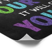 Alle über den voraussichtlichen Unterricht Motivie Poster (Ecke)