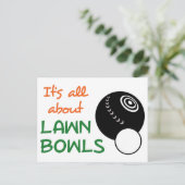 Alle über die Rasenbowls Postkarte (Stehend Vorderseite)