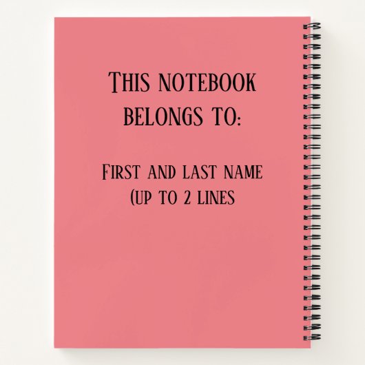 Alle überall Personalisiert Notizblock (Rückseite)