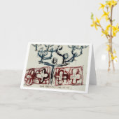 Alle unsere Vorfahren leben weiterhin in uns. Karte (Gelbe Blume)